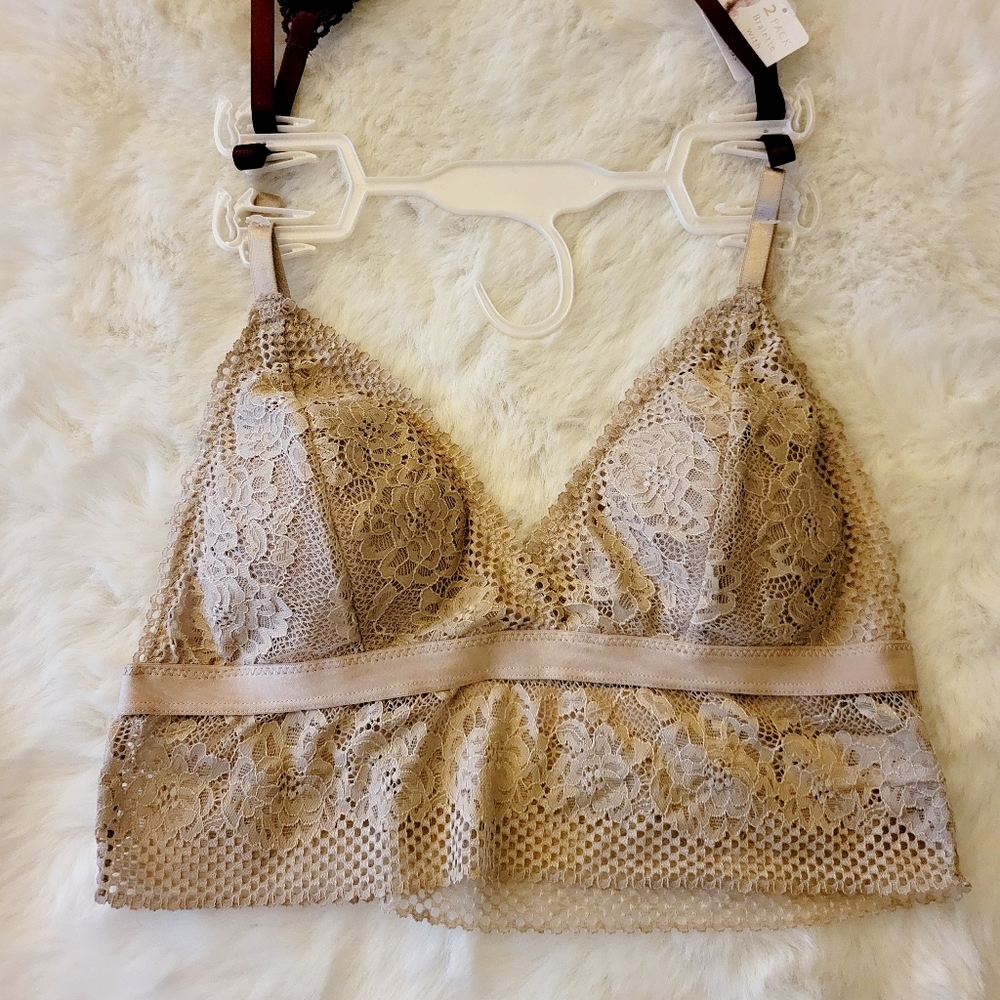 🌹JESSICA SIMPSON BRAND NEW 2-PACK BRALETTE WITH REMOVABLE PADS SIZE M - Picture 6 of 9